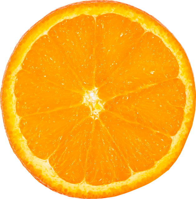 laranja cortada